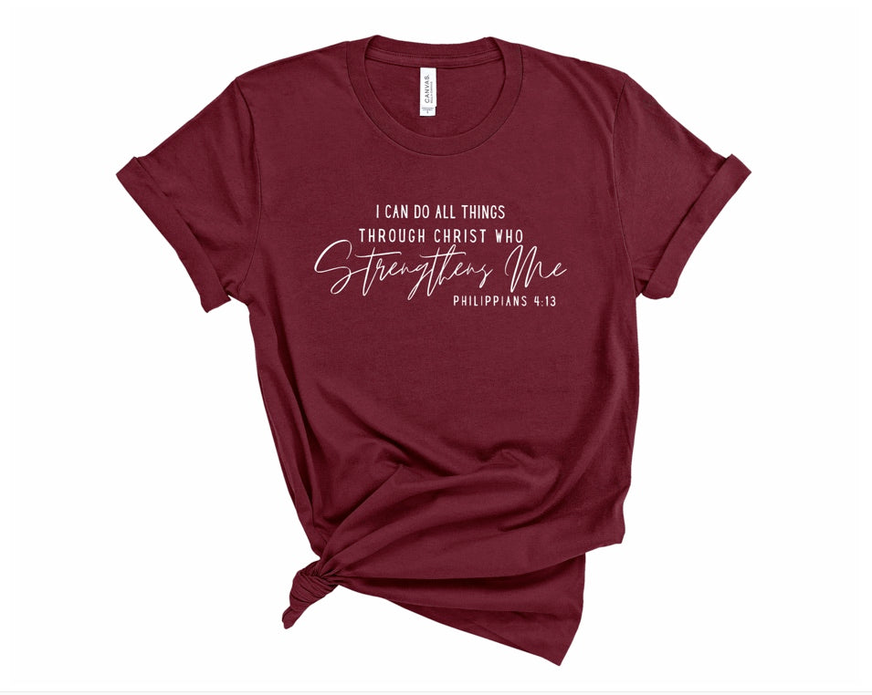 I Can Do All Things  Short Sleeve T-Shirt